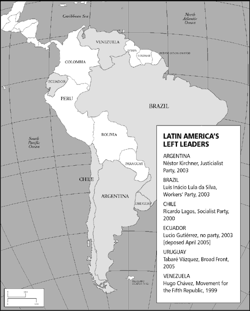 map of south america